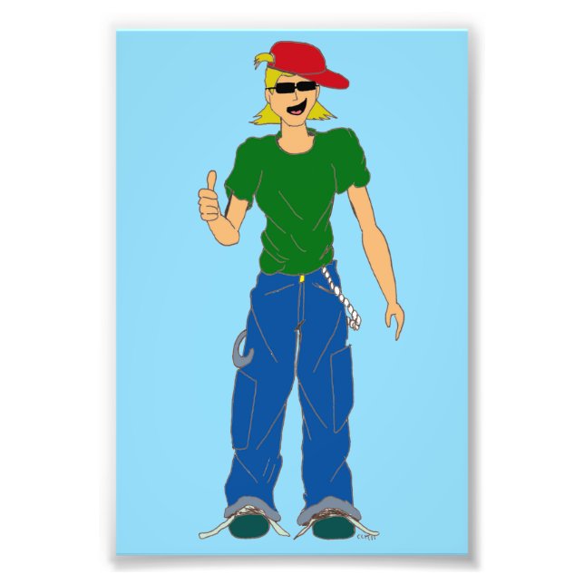 thumbs up photo print (Front)