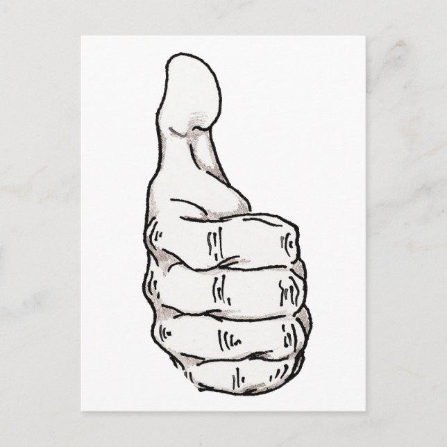 Thumbs Up Postcard (Front)
