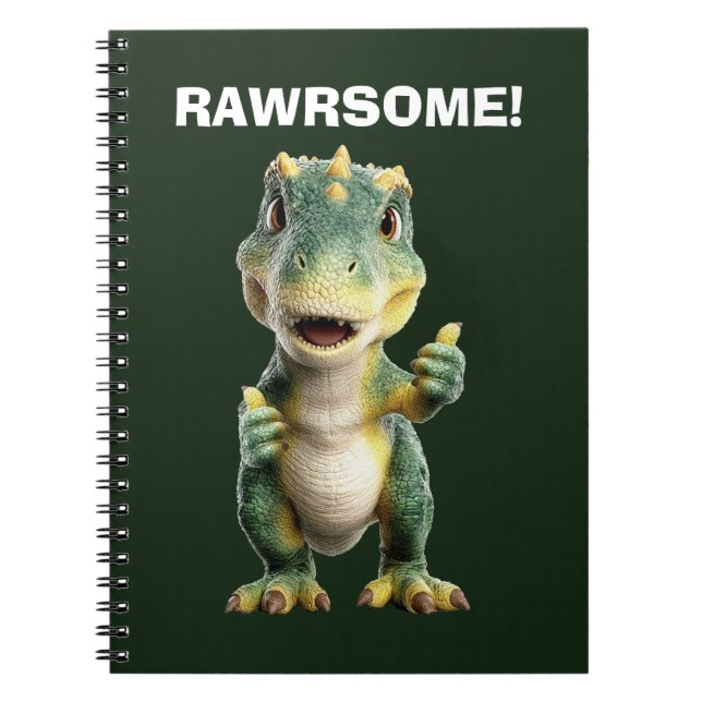 Thumbs Up T Rex Notebook (Front)
