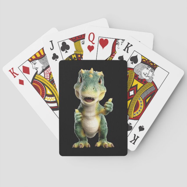 Thumbs Up T Rex  Playing Cards (Back)