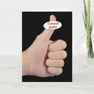 Thumbs Up thank you Card
