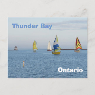 Thunder Bay - boats Postcard