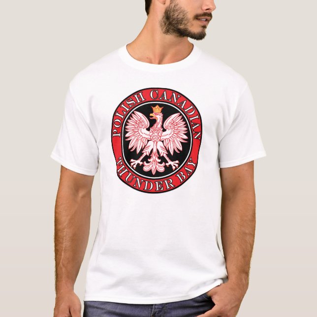 Thunder Bay Polish Canadian Eagle T-Shirt (Front)