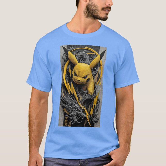 Thunder Beast: Pikachu Awakens" T-Shirt (Front)