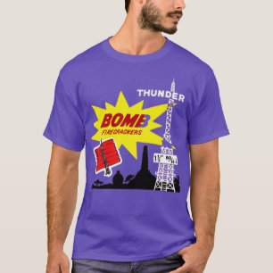 Thunder Bomb Retro Vintage Fireworks T-Shirt