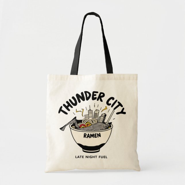 Thunder City Ramen Tote Bag (Front)
