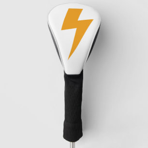 Thunder Energy Power Sign Yellow White Golf Head Cover