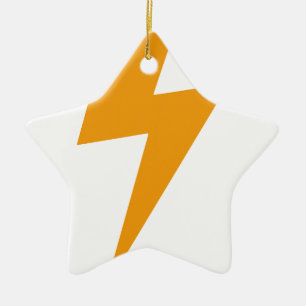 Thunder Energy Yellow Print Ceramic Tree Decoration