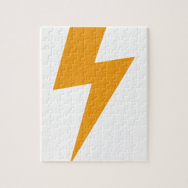 Thunder Energy Yellow Print Jigsaw Puzzle (Vertical)