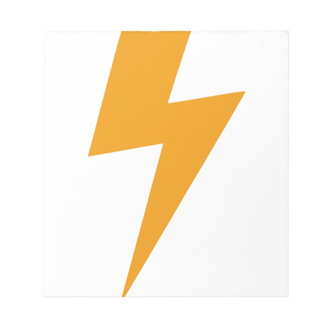 Thunder Energy Yellow Print Notepad (Front)