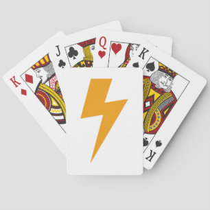 Thunder Energy Yellow Print Playing Cards