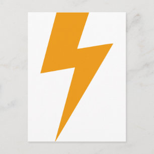 Thunder Energy Yellow Print Postcard