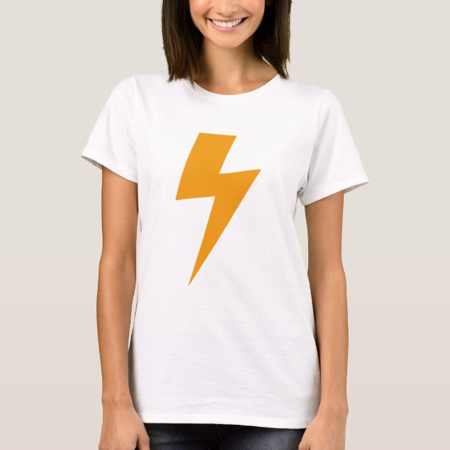 Thunder Energy Yellow Print T-Shirt (Front)