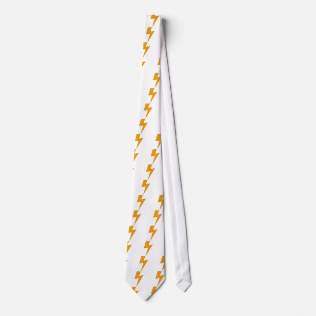 Thunder Energy Yellow Print Tie (Front)