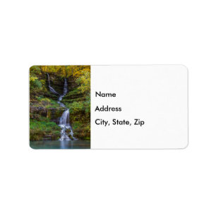 Thunder Falls Painterly Address Label