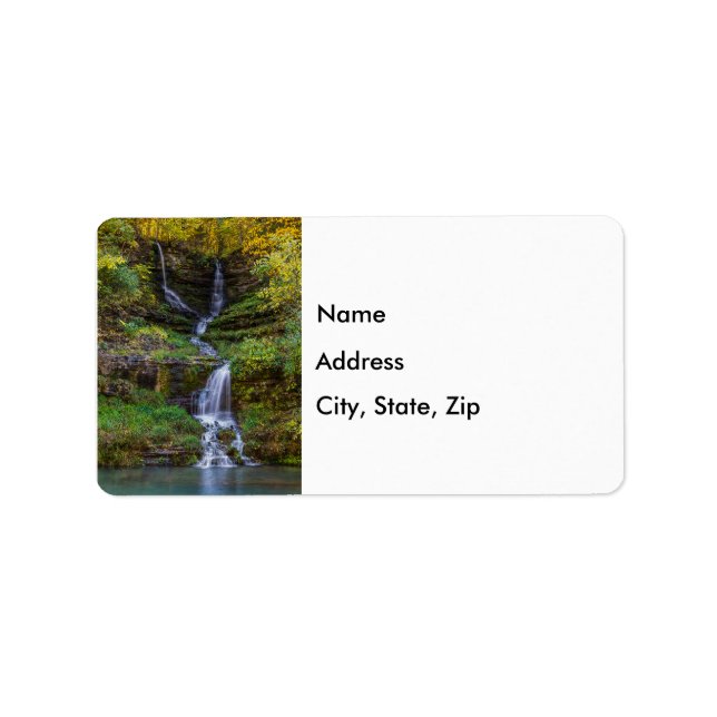 Thunder Falls Painterly Address Label (Front)