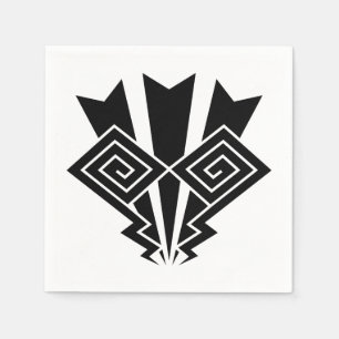 Thunder lightning napkin