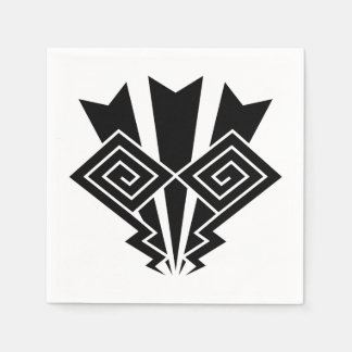 Thunder lightning napkin