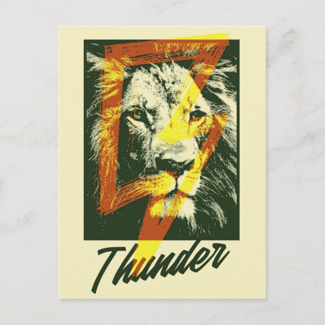 Thunder Lion Postcard (Front)