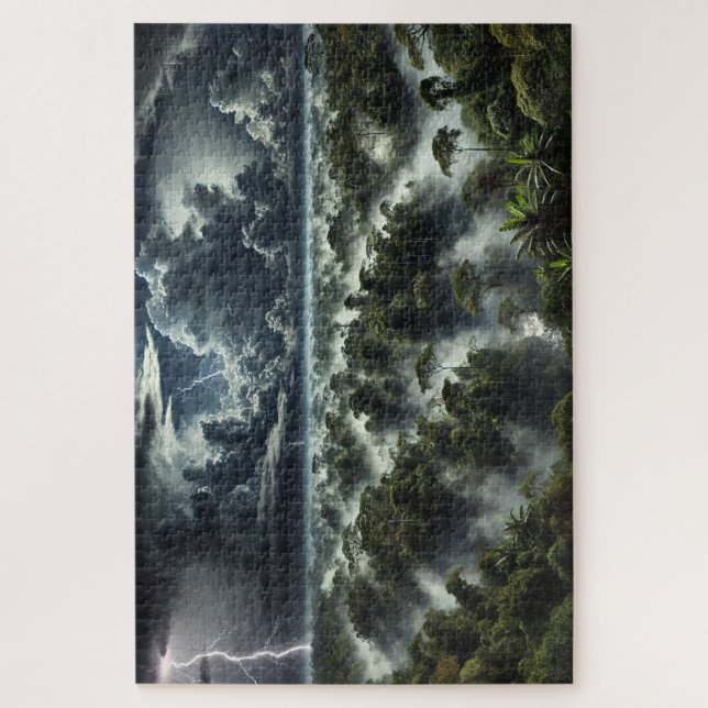"Thunder Over the Canopy" - Jigsaw Puzzle (Vertical)