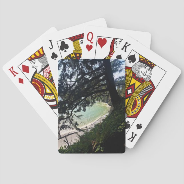 Thunder Rock Cove, Samuel H. Boardman, Oregon Playing Cards (Back)