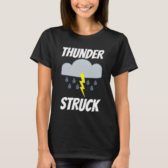 THUNDER STRUCK Vintage Rock T-shirts & sweatshirts (Front)