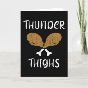 Thunder Thighs Thanksgiving Day Family Kids Gift Card