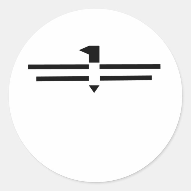 Thunderbird # 2 classic round sticker (Front)