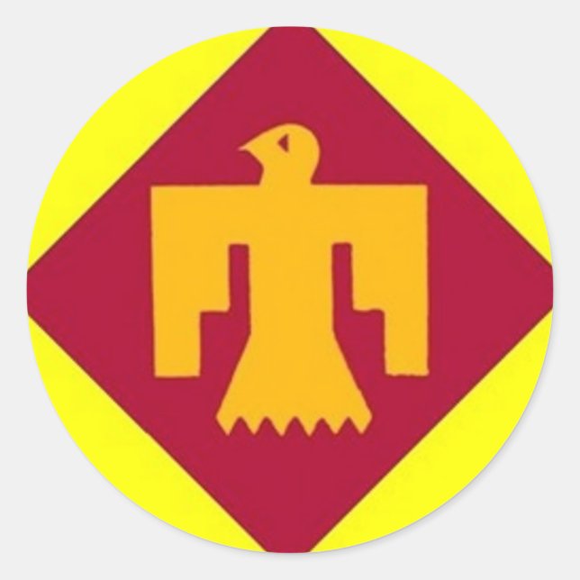 Thunderbird 45th classic round sticker (Front)