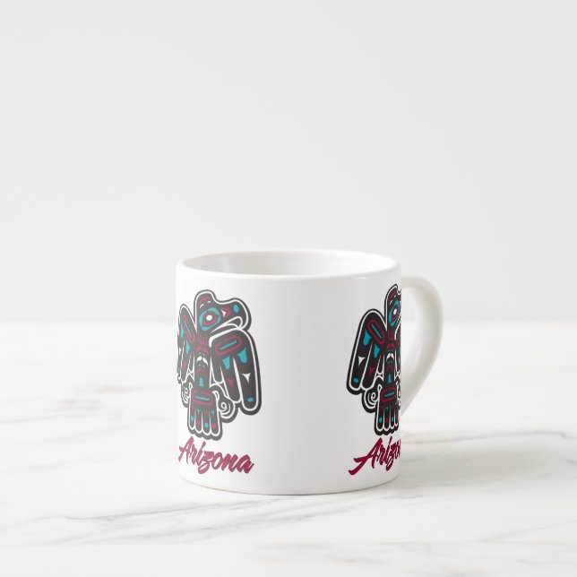Thunderbird Clan Arizona Espresso Cup (Front Right)