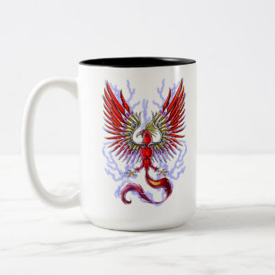 Thunderbird Cryptid Creature Two-Tone Coffee Mug