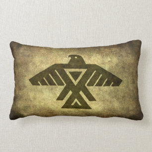 Thunderbird - Emblem of the Anishinabe people Lumbar Cushion