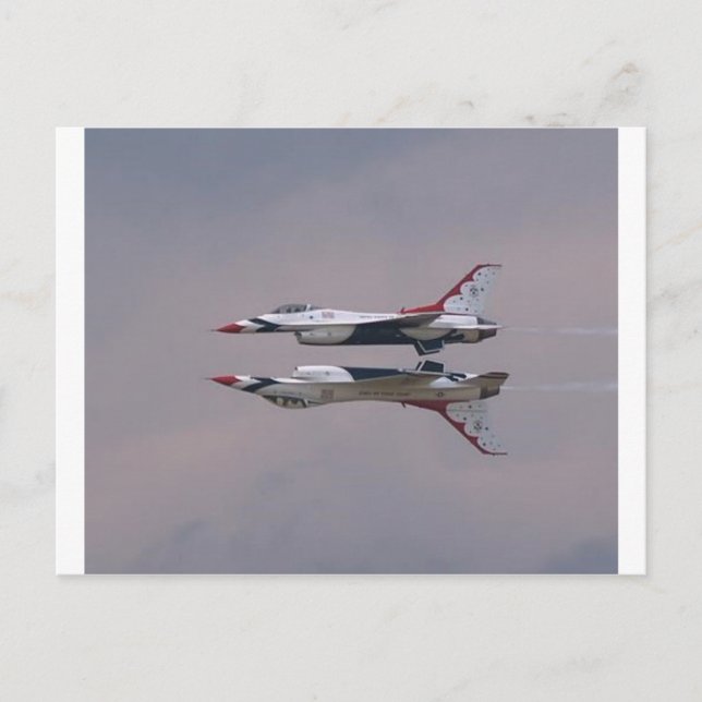 Thunderbird Mirror Fly By Postcard (Front)