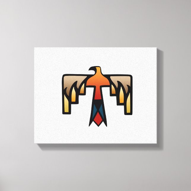 Thunderbird - Native American Indian Symbol Canvas Print (Front)