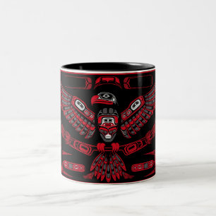 Thunderbird Native American Indian Symbol Two-Tone Coffee Mug