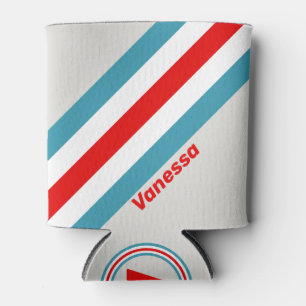 Thunderbird Stripes with Name Can Cooler