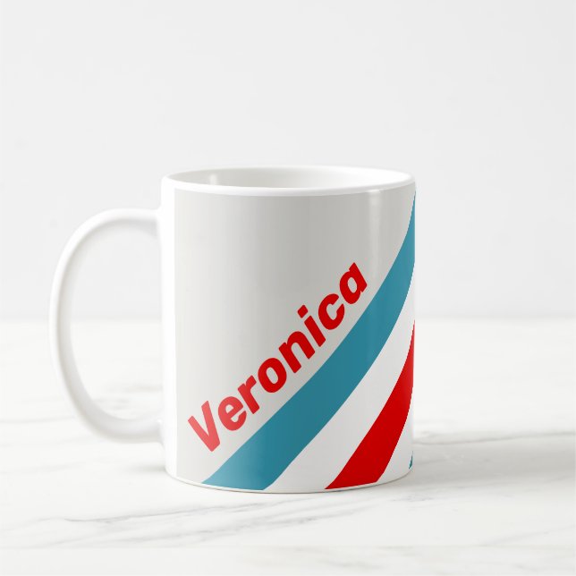 Thunderbird Stripes with Name Coffee Mug (Left)