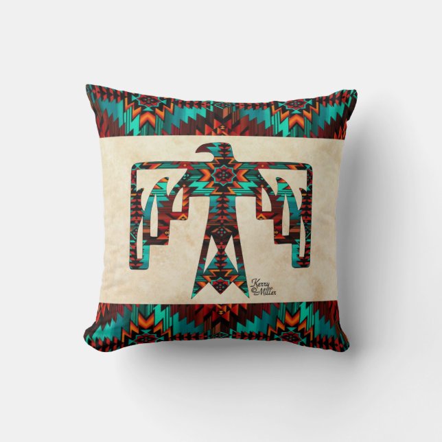 Thunderbird Throw Pillow (Front)
