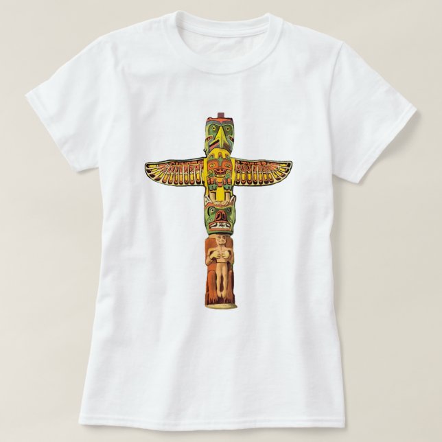 Thunderbird Totem Pole T-Shirt (Design Front)