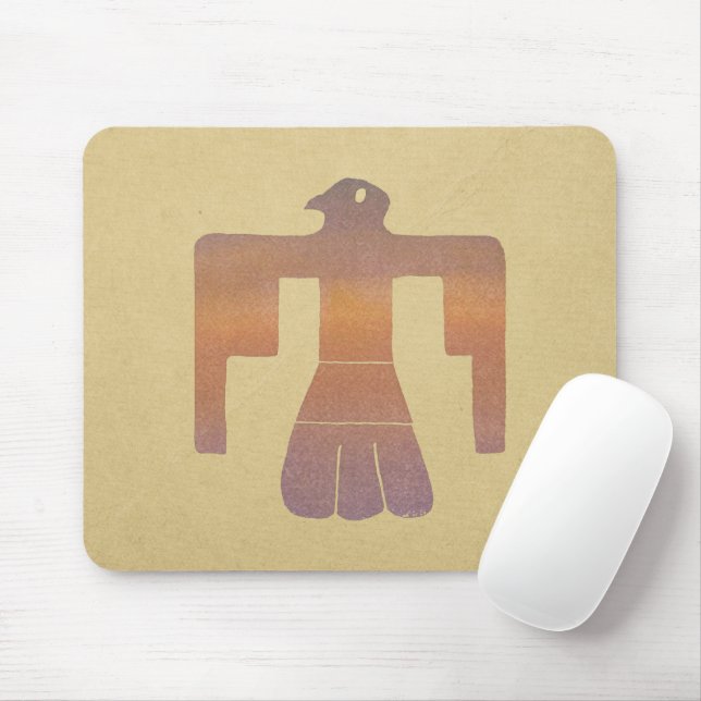 Thunderbird Watercolor Mouse Pad (With Mouse)