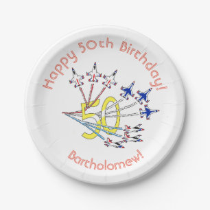 Thunderbirds 50th Birthday Paper Plate