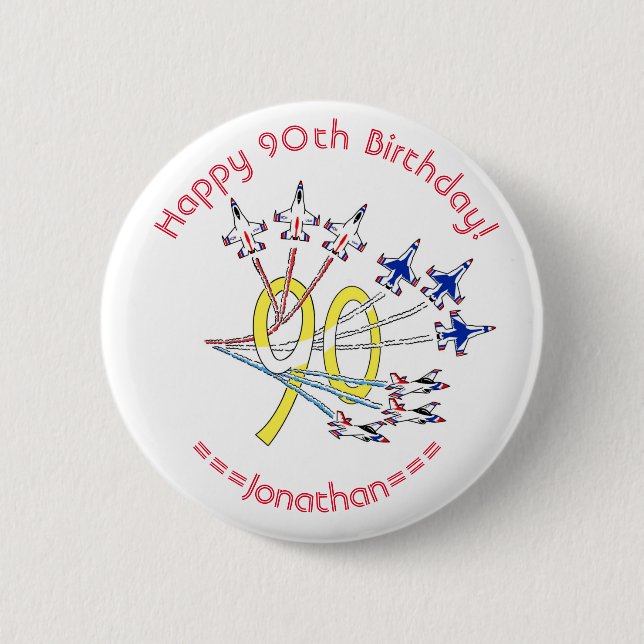 Thunderbirds 90th Birthday Badge (Front)