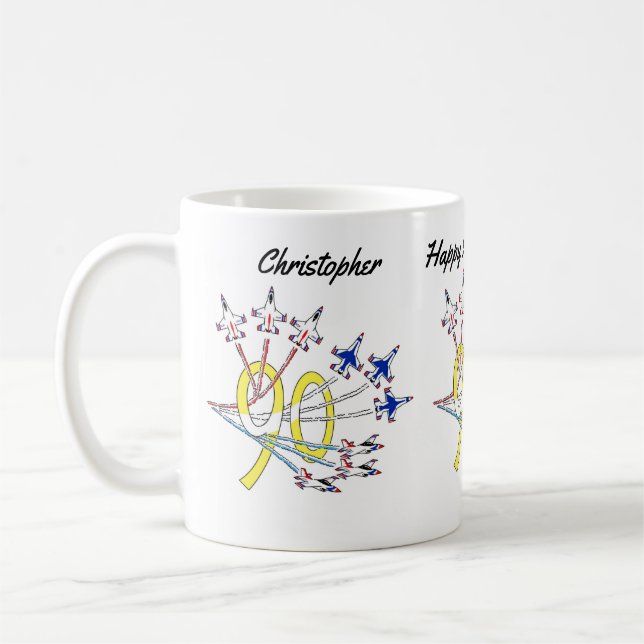 Thunderbirds 90th Birthday Coffee Mug (Left)