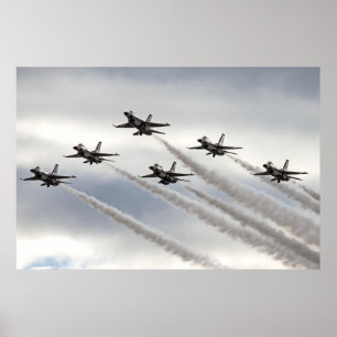 Thunderbirds Delta Formation Poster