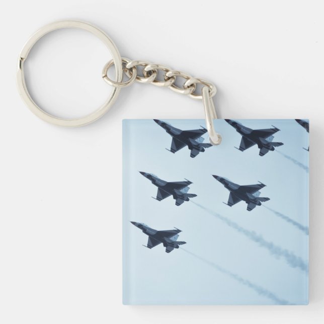 Thunderbirds F-16 Airshow Key Ring (Front)