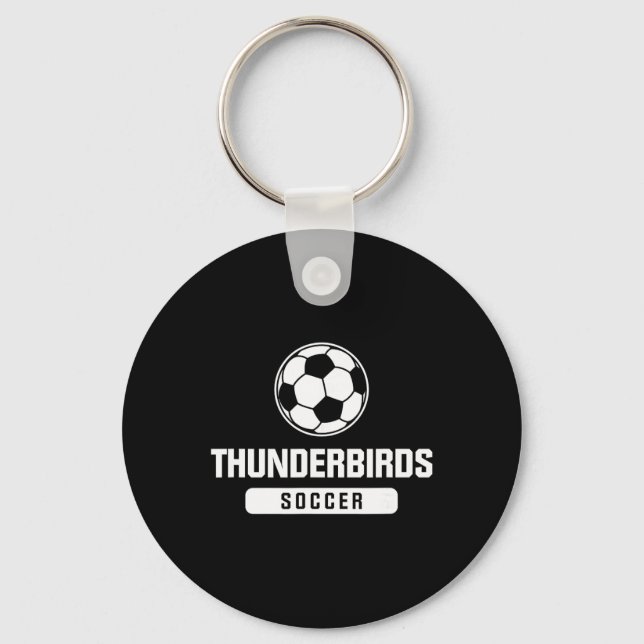 Thunderbirds Soccer For Elementary, Middle, And Hi Key Ring (Front)