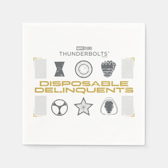 Thunderbolts* | Disposable Delinquents Napkin (Front)