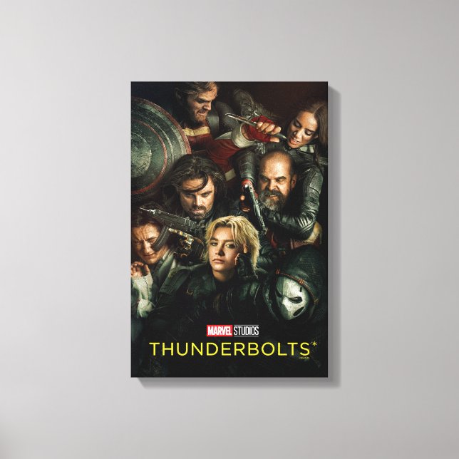 Thunderbolts* | Group Fighting Theatrical Canvas Print (Front)