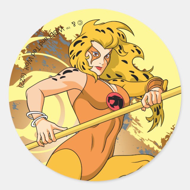 ThunderCats | Cheetara Character Graphic Classic Round Sticker (Front)