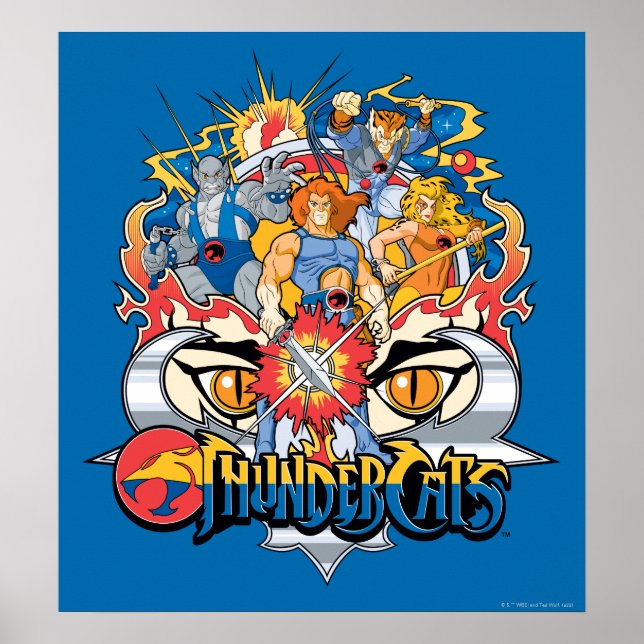 ThunderCats | Firey Group Graphic Poster (Front)